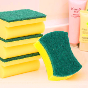Cleaning Sponge Double Sided Dishwashing Pad Rectangle Scrub For Pots And Pans - Product Image 1