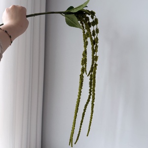 Decoración Floral Artificial Colgante de Amaranto de 6 Ramas con Tacto Real, Lágrimas de Amante, Verde, para Hogar y Arreglos Florales de Boda - Product Image 2