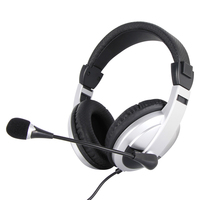 Headset Berkabel Harga Grosir dengan Mikrofon Konektor 3.5mm Headset Headband untuk Komputer Sekolah