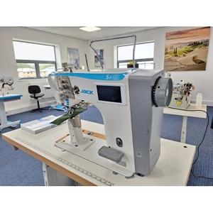 Nouvelle machine à coudre industrielle <span class=keywords><strong>JACK</strong></span> S7-92 à double aiguille <span class=keywords><strong>pour</strong></span> toile, cuir, chaussures, chapeaux et patchs - Product Image 3