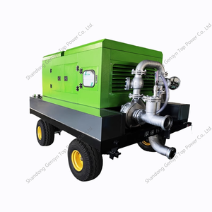 Bomba de motor diésel autocebante de gran caudal, maquinaria de tratamiento de agua, camión bomba móvil - Product Image 3