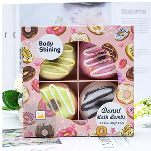 Organic <strong>Cheap</strong> <strong>Bath</strong> <strong>Bombs</strong> Wholesale Colorful Doughnut Shape Vegan <strong>Bath</strong> Fizzer Donut <strong>Bath</strong> <strong>Bombs</strong> Set of 4 - Product Image 2