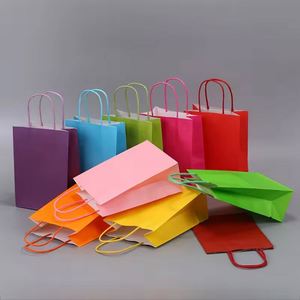 ถุงกระดาษคราฟท์สำหรับอาหารเกรดพรีเมียม รีไซเคิล สีน้ำตาล สำหรับใส่เบเกอรี่หรือเสื้อผ้า พร้อมพิมพ์โลโก้ตามสั่ง - Product Image 5