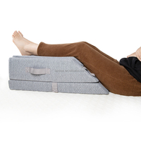 Coussin ergonomique réglable pour l'élévation des jambes, OEM, avec mousse à mémoire de forme et gel rafraîchissant, gonflable et antibactérien, pour le soutien des jambes et des pieds