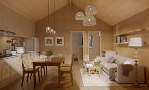 Nhà kho gỗ ngoài trời lắp ráp dễ dàng, làm từ gỗ thông - Product Image 5