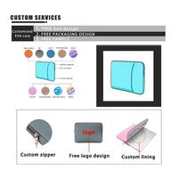 Housse d'ordinateur portable souple multicolore, sacoche, logo personnalisé, sac d'ordinateur portable souple avec poche