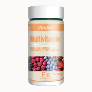 OEM ODM Multivitamin Vitamin besi kalsium seng Selenium tablet kunyah suplemen nutrisi Wanita Pria