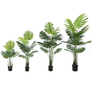 Plantes artificielles <span class=keywords><strong>Monstera</strong></span> <span class=keywords><strong>Variegata</strong></span> simulées de 1,37 m, arbres bonsaïs, verdure, décoration paysagère, mariages en extérieur, plantes en plastique - Product Image 4
