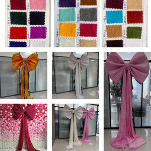 โบว์ผ้าไหมสีขาวมุกขนาดใหญ่โบว์ผ้าทอสีขาวสำหรับงานแต่งงานงานปาร์ตี้วันเกิดงานแต่งงาน - Product Image 6