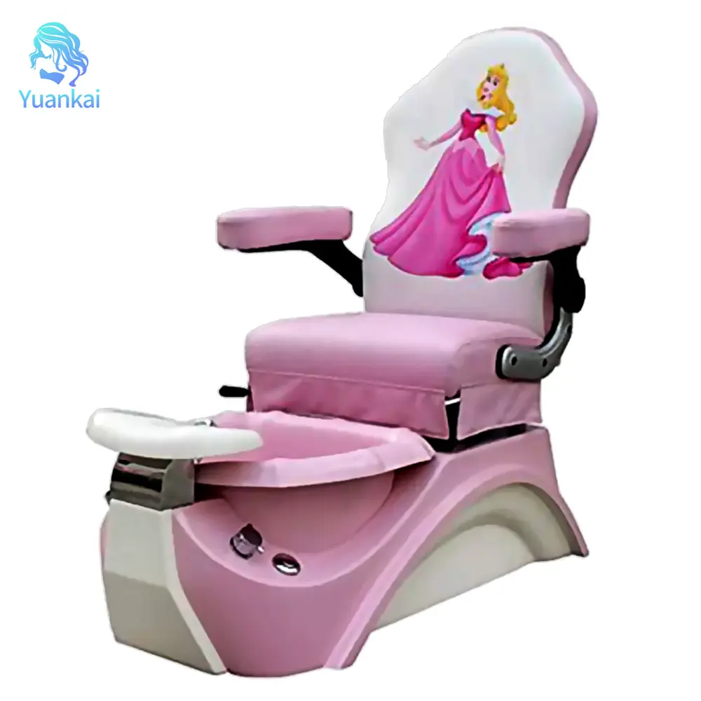 Belle chaise de pédicure pour enfants Salon de manucure pour enfants Chaise de pédicure rose Chaise de massage pour pédicure