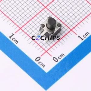 ZX-QC4545-5.0BSJ Tactile Switch DIP Switch Single Pole Single Throw Round Button 2.6N Through Hole - Product Image 1