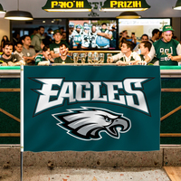 Haute qualité 3x5ft pour équipe de Football conception personnalisée bannières suspendues à séchage rapide drapeaux Philadelphia Eagles 100% Polyester numérique