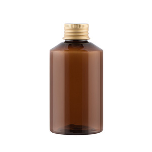 50ml 100ml 150ml 200ml 500ml dốc Vai hổ phách màu xanh lá cây Pet nhựa Toner chai với nắp nhôm - Product Image 4