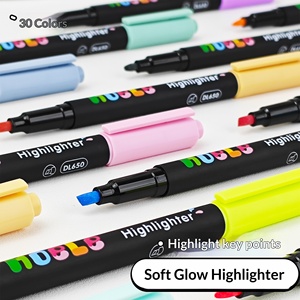 Rotulador Fluorescente Guangna 650, Punta Oblicua, 30 Colores, Luz Suave, Protección Ocular, Juego de Resaltadores para Estudiantes, Rotulador Huidel - Product Image 4