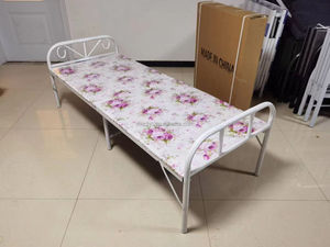 Modern Fashion Furniture <b>Folding</b> <b>Bed</b> Bedroom Furniture Metal Single <b>Bed</b> USA Market - Product Image 2