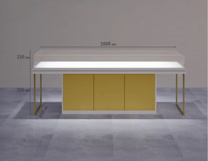 <span class=keywords><strong>Vitrine</strong></span> de présentation de bijoux moderne avec miroir et écran <span class=keywords><strong>LED</strong></span>, robuste, <span class=keywords><strong>pour</strong></span> centre commercial - Product Image 2