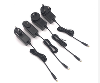 Adaptateur secteur AC/DC 12V 1A 1.25A, prise EU US UK AU, 5.5*2.1mm, certifié CE SAA RoHS pour équipement électronique, fabricant OEM