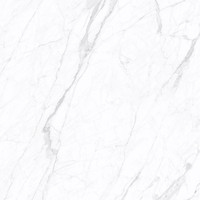 Vente en gros de carreaux de sol en pierre frittée 1200x1200 en blanc et gris, aspect marbre, approvisionnement direct d'usine pour les projets hôteliers