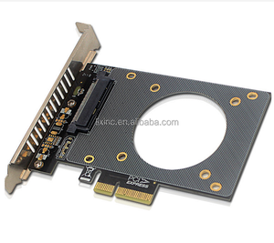 U.2 SSD SFF-8639 на PCI-e X4 адаптер расширения карты поддержки U.2 NVME SSD renser Card Gen4 64Gpbs для PCIe X4 X8 X16 Nvme адаптер - Product Image 2