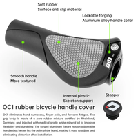 Poignées de vélo ODI OC1 22.2mm large housse de guidon de vélo vtt poignées antidérapantes ergonomiques accessoires de poignée de boule en caoutchouc pour cyclisme