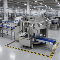 Machine d'emballage entièrement automatique GDS350B-08 pour sachets à bec verseur, largeur de film 220-350 mm, contrôle PLC, pompe à piston pour pâtes et sauces épicées épaisses