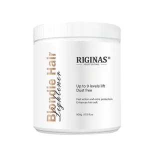 كريم تفتيح لون الشعر الاحترافي من العلامة التجارية الخاصة Riginas لتلوين الشعر