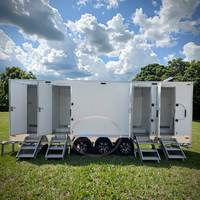 Nouvelles toilettes mobiles portables avec salle de douche Remorque mobile pour une utilisation pratique