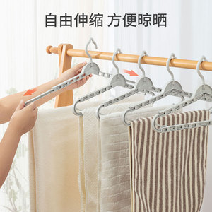 Telescopic Bath <b>Towel</b> Hanger 100*70Cm Expandable Plastic <b>Hook</b> Type For Bathroom Clothing Drying Rack - Product Image 4