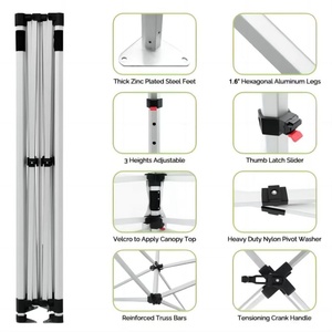 Özel baskılı açık alüminyum fuar çadırı ticari reklam Logo gölgelik sergi olay gazees Gazebos için Pop - Product Image 5