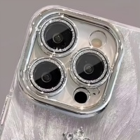 Nouvelle Coque de Téléphone DIY Polyvalente en Alliage 3D avec Couronne et Cœur Miroir pour iPhone 17 16 15 14 13 12 – Accessoires de Beauté Miroirs de Maquillage pour Femmes
