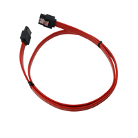 Câble SATA 3.0 7 broches femelle-femelle 6 Gbit/s avec conception anti-chute et cordon en PVC pour ordinateur, SSD, disque dur HDD