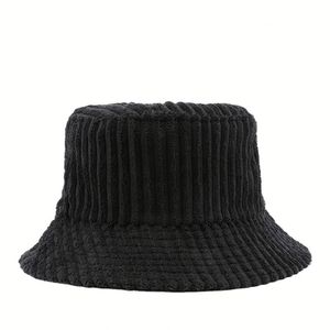 Sombrero <span class=keywords><strong>de</strong></span> Pana Gruesa con Forro Polar Cálido para Invierno, Estilo Vintage para <span class=keywords><strong>Hombre</strong></span> y Mujer - Product Image 4