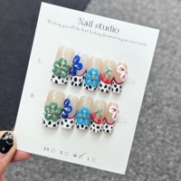 Ensemble d'accessoires de beauté pour salon de 10 pièces, fabriqué à la main, de haute qualité, en PMMA souple, modèle français, ongles longs sculptés en forme d'amande, faux ongles en forme de stiletto