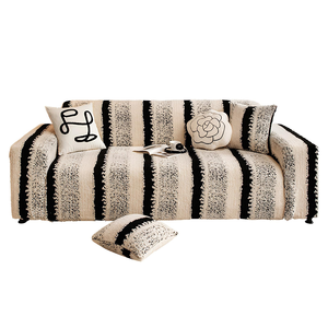 Wholesale MU Three-seat Modern Solid <b>Slipcover</b> Pet-Friendly 100% Polyester Thick Velvet Non-Slip Anti-Pilling Machine - Product Image 1