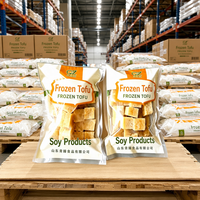 Qingzhen 400g Vente en gros de cubes de tofu végétalien surgelés pour restaurants, hot pot, soupes, sautés, préparation de repas et traiteur