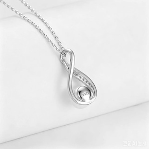 Conjunto de Joyería de Plata de Ley S925 con Perlas de Agua Dulce - Collar con Colgante de Lágrima y Aretes, Estilo Minimalista para Uso Diario - Product Image 5