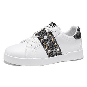 Nuove scarpe da uomo a buon mercato di alta qualità sotto i 10 dollari Design di lusso italia Glitter oro Casual Sneaker giovane grosso prezzo basso di marca - Product Image 3