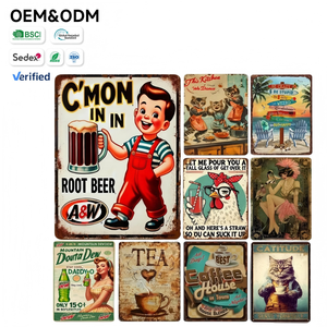 Insegne Metalliche Retrò Personalizzate per Garage, Offerta Esclusiva all'Ingrosso, Insegne Metalliche con Ragazze Pin-up - Product Image 1