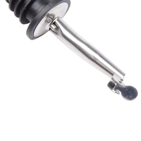 Tapón Vertedor de Acero Inoxidable con Tapa Abatible para Botellas de Aceite, Vino, Vinagre y Licores