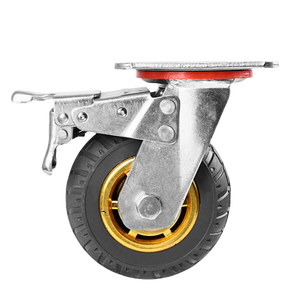 רולר כבד כבד סתובב גומי שחור 500 ק "ג גלגל 4 אינץ' - Product Image 5