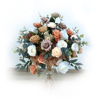 Grandes fleurs artificielles en soie pour centres de table, arrangements floraux en soie, bouquets de mariage, décorations
