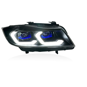 Faro a LED bicolore per BMW Serie 3 E90, modifica gruppo ottico 05-12, luce di marcia diurna a flusso, 12V 50W 3500lm, Nuovo - Product Image 4