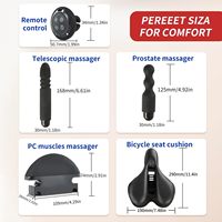 Vibrateur Godemichet Selle de Vélo Télécommandé Télescopique, Machine Sexuelle Adulte, Jouet Sexuel, Coussin de Siège de Vélo Massant