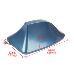 Antenne de voiture universelle en forme d'aileron de requin, antennes radio FM/AM, protection du signal, décoration de toit, autocollant de base - Product Image 4