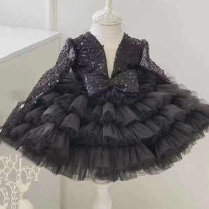 लक्जरी लड़की राजकुमारी पोशाक लड़की के जन्मदिन की पोशाक फूल बाल पोशाक पोशाक पोशाक पोशाक - Product Image 5