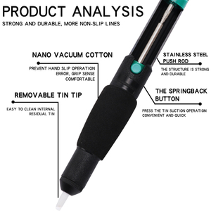 Pistola <span class=keywords><strong>de</strong></span> Desoldar con Succión, Herramienta <span class=keywords><strong>de</strong></span> Succión <span class=keywords><strong>de</strong></span> 30 cm-hg <span class=keywords><strong>de</strong></span> Succión Máxima, Carcasa <span class=keywords><strong>de</strong></span> Plástico ABS, Ventosa Conveniente para Estación <span class=keywords><strong>de</strong></span> Desoldar - Product Image 5
