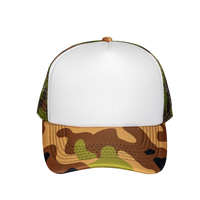 Casquette de camionneur personnalisée avec logo, casquettes vierges camouflage, qualité camouflage, imprimé golf, 5 panneaux, violet bleu, sport, unisexe, adultes, casquette de baseball