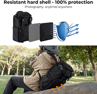 Kamera rucksack, Hartschalen-Kamera tasche mit 15,6-Zoll-Laptopfach und Stativ ständer und Fotografie-Rucksack mit großer Kapazität