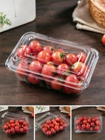 Voedselveilige, wegwerpbaar, transparant PP plastic verpakkingsdoos voor fruit- en salade-afhaalmaaltijden met deksel