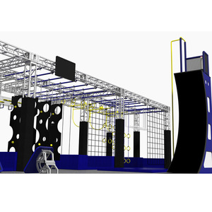 ZONWINXIN suministro de fábrica personalizado moderno Ninja Warrior Course <span class=keywords><strong>americano</strong></span> interior ninja <span class=keywords><strong>Guerrero</strong></span> gimnasio carrera de obstáculos - Product Image 3
